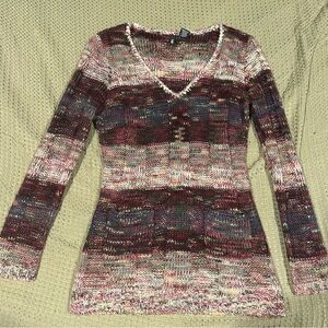 Women’s Medium Vintage Multicolored knit sweater!